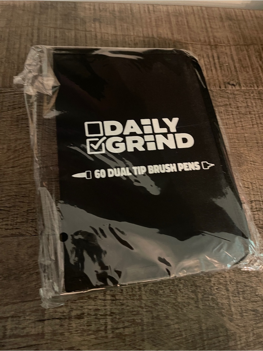 Daily Grind 60 Dual Tip Brush Pens Set - Black-Brand New!